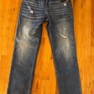 RSQ Men's Slim Distressed Gray Jeans